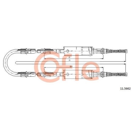 11.5662 - Cable, parking brake 