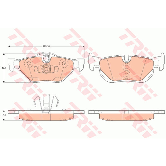 GDB2050 - Brake Pad Set, disc brake 