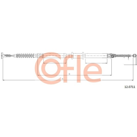 12.0711 - Cable, parking brake 