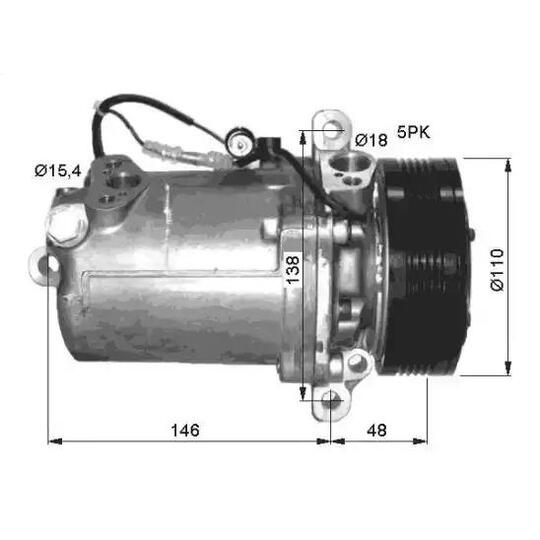 32414G - Kompressor, klimatanläggning 
