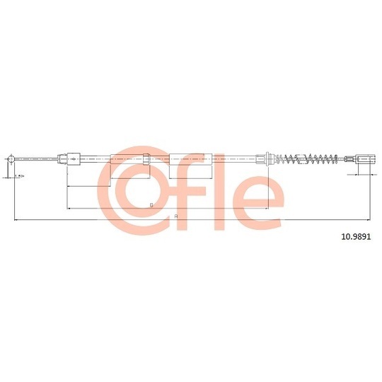 10.9891 - Cable, parking brake 