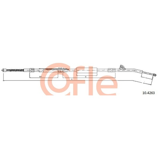 10.4263 - Cable, parking brake 