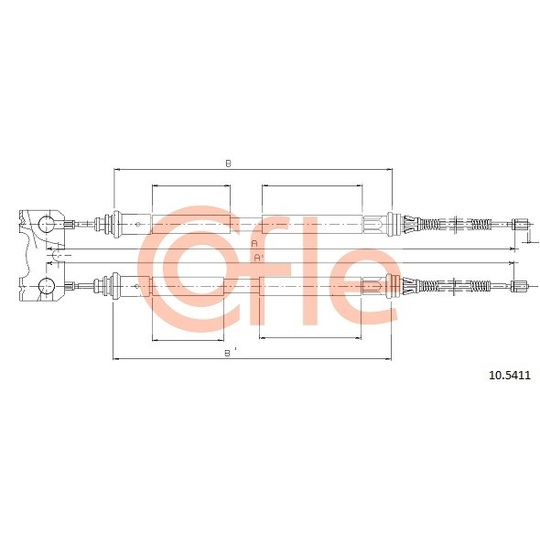10.5411 - Cable, parking brake 
