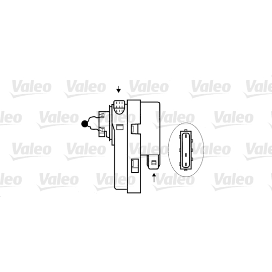 084641 - Control, headlight range adjustment 