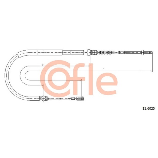 11.6025 - Cable, parking brake 