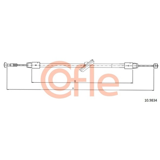 10.9834 - Cable, parking brake 