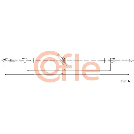 10.9869 - Cable, parking brake 