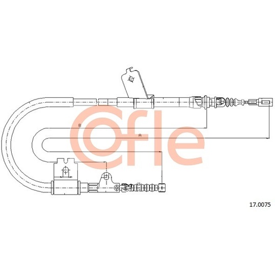 17.0075 - Cable, parking brake 