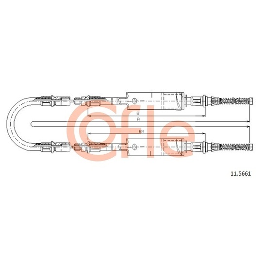 11.5661 - Cable, parking brake 