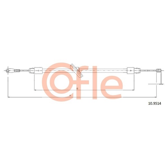 10.9514 - Cable, parking brake 