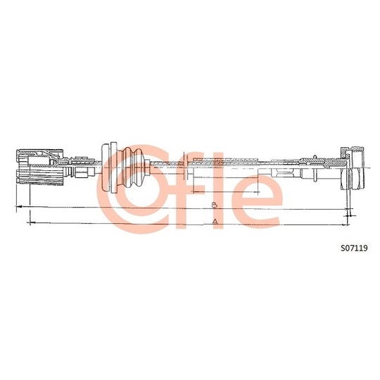 S07119 - Tacho Shaft 