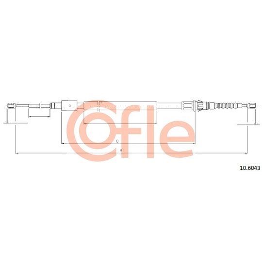 10.6043 - Cable, parking brake 