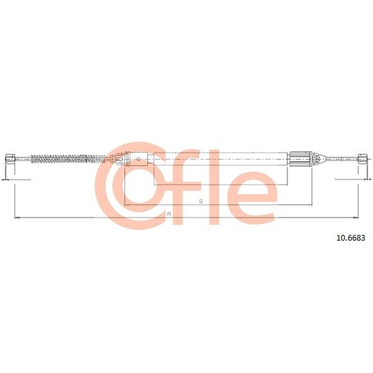 10.6683 - Cable, parking brake 