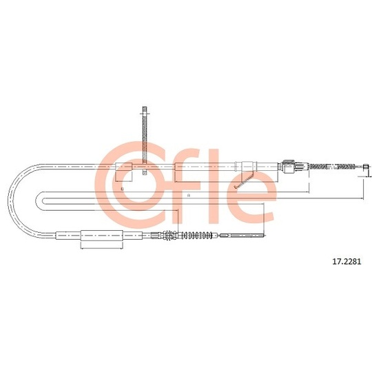 17.2281 - Cable, parking brake 