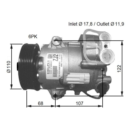32781G - Kompressori, ilmastointilaite 