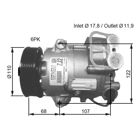 32781G - Kompressor, klimatanläggning 