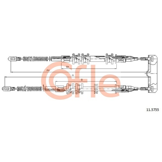 11.5755 - Cable, parking brake 