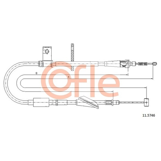 11.5746 - Cable, parking brake 