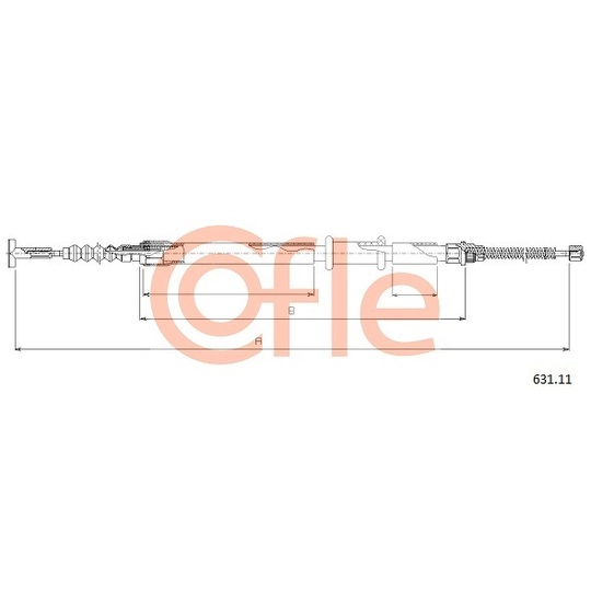 631.11 - Cable, parking brake 