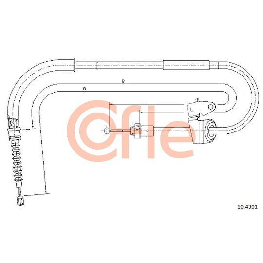 10.4301 - Cable, parking brake 