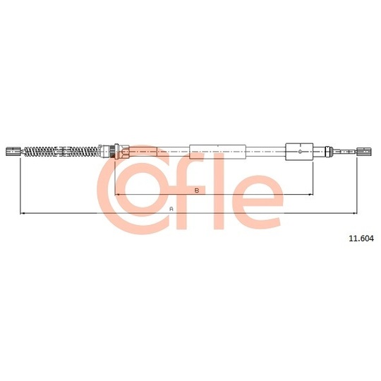 11.604 - Cable, parking brake 