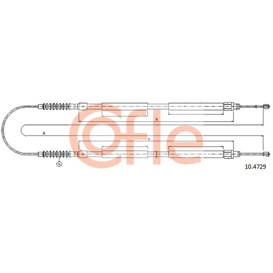 10.4729 - Cable, parking brake 