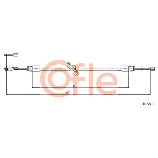 10.9511 - Cable, parking brake 