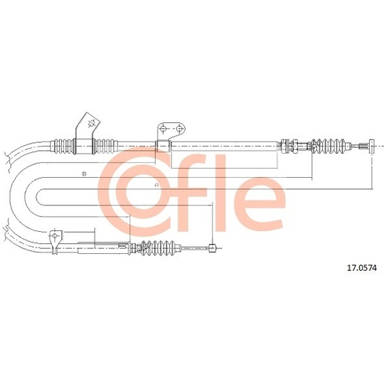 17.0574 - Cable, parking brake 