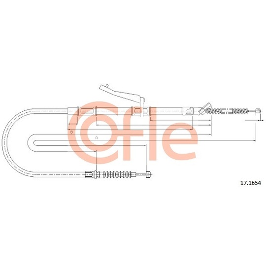 17.1654 - Cable, parking brake 