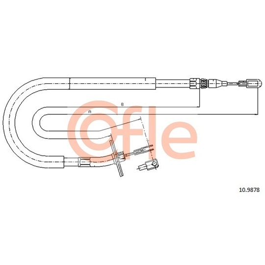 10.9878 - Cable, parking brake 