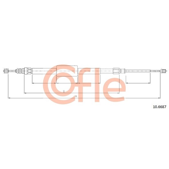 10.6687 - Cable, parking brake 