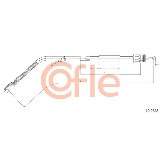 10.9888 - Cable, parking brake 