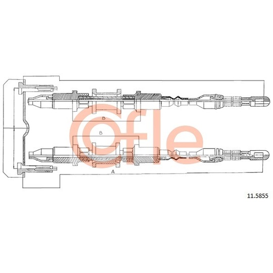 11.5855 - Cable, parking brake 