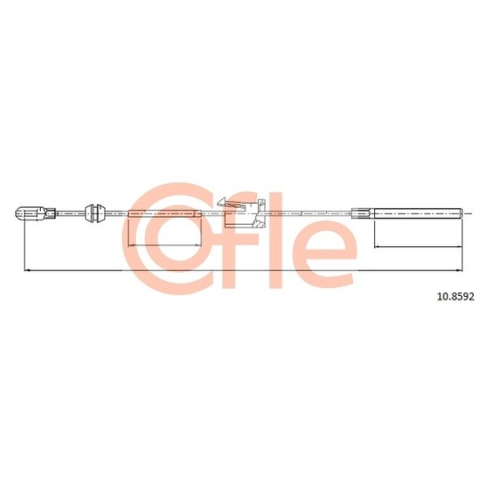 10.8592 - Cable, parking brake 