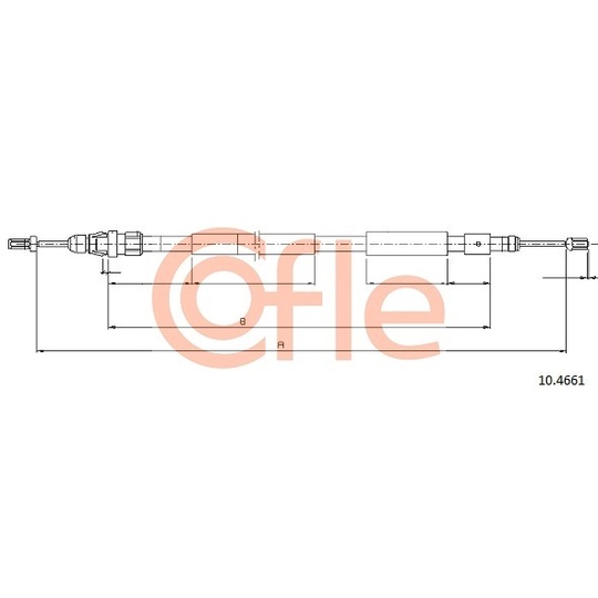 10.4661 - Cable, parking brake 