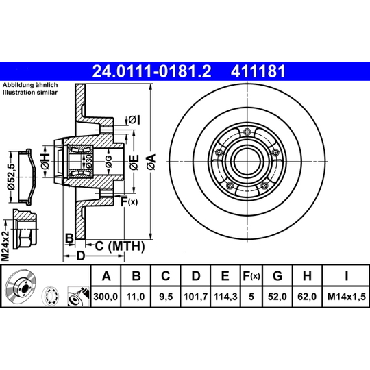 24.0111-0181.2 - Brake Disc 