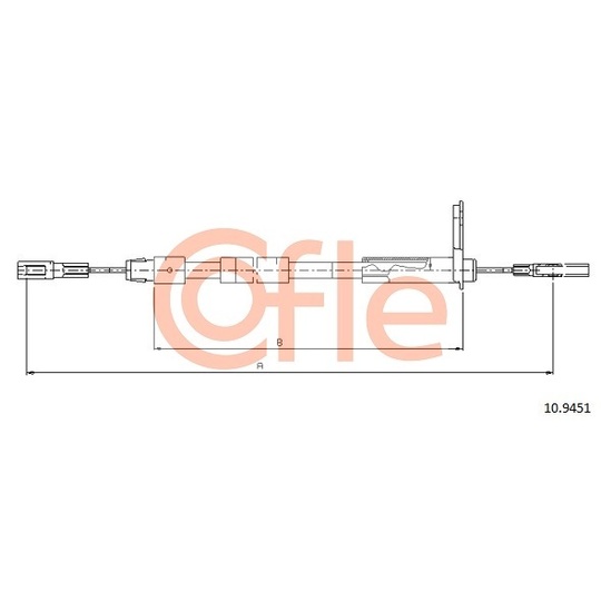 10.9451 - Cable, parking brake 
