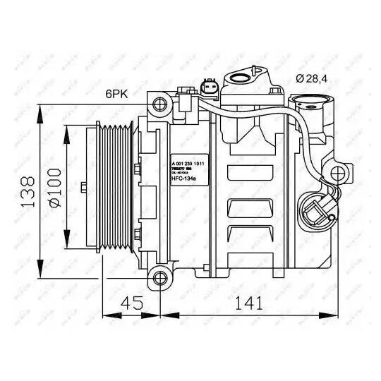 32256G - Kompressori, ilmastointilaite 