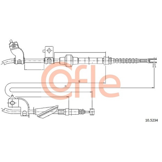 10.5234 - Cable, parking brake 