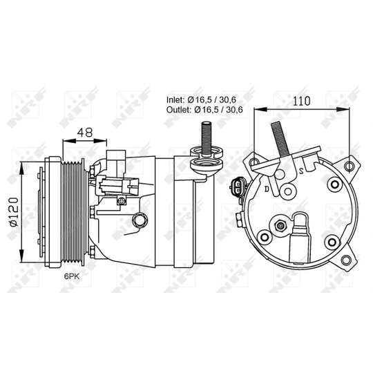 32678 - Kompressori, ilmastointilaite 