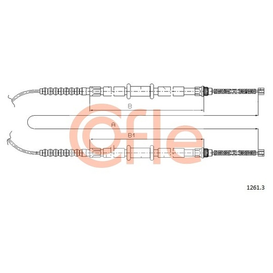 1261.3 - Cable, parking brake 