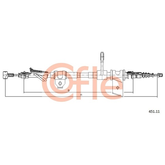 451.11 - Cable, parking brake 