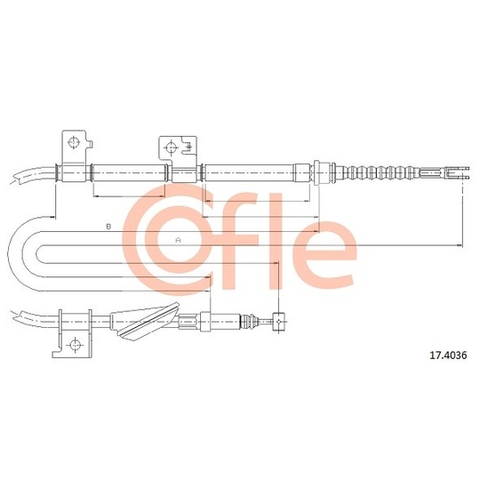 17.4036 - Cable, parking brake 