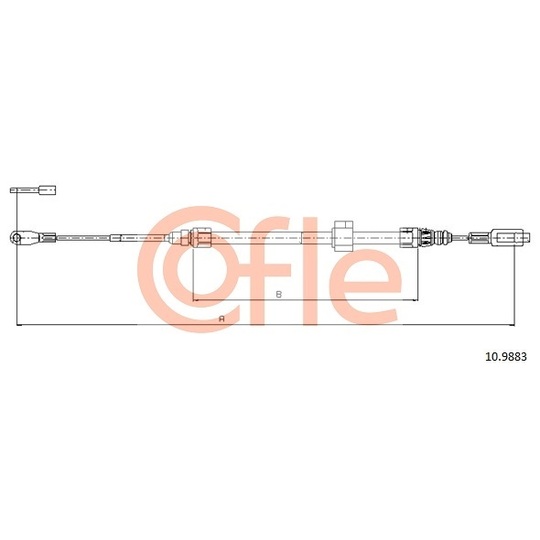 10.9883 - Cable, parking brake 