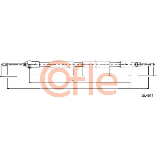 10.4655 - Cable, parking brake 