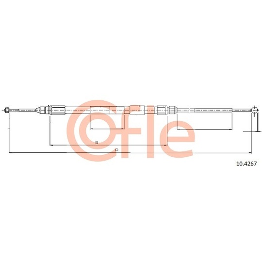 10.4267 - Cable, parking brake 