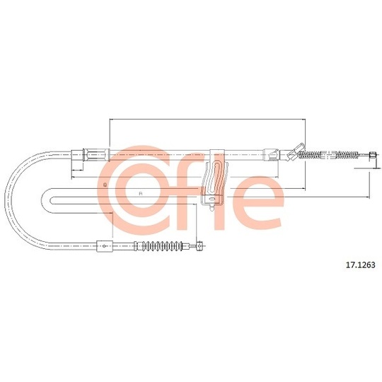 17.1263 - Cable, parking brake 