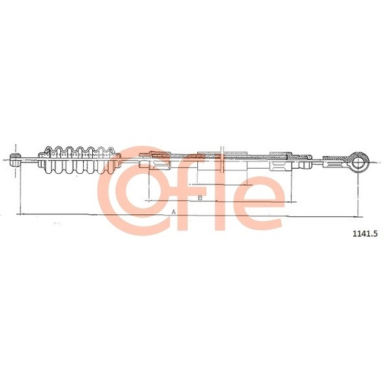 1141.5 - Cable, parking brake 