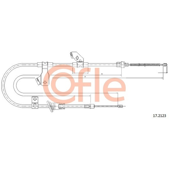 17.2123 - Cable, parking brake 
