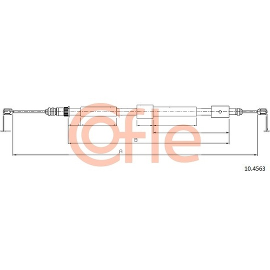 10.4563 - Cable, parking brake 